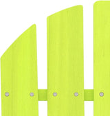 Oversized Green Adirondack Outdoor Chair 34.1x27.4x35.2 in Solid Fir Wood Ergonomic Patio Dining Seat with Wide Arms - Photo 6