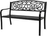 50inch Outside Bench Seats Chair Patio Outdoor Garden Bench, Patio Park Bench, Front Porch Bench - Photo 8