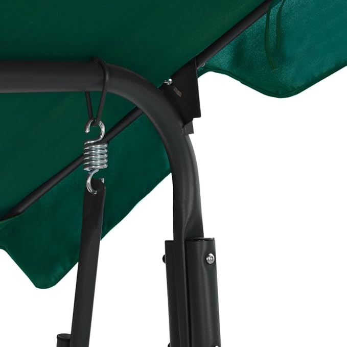 3-Seater Garden Swing Bench with Canopy, Heavy-Duty Outdoor Porch Swing Chair, Powder-Coated Steel Frame - Photo 4