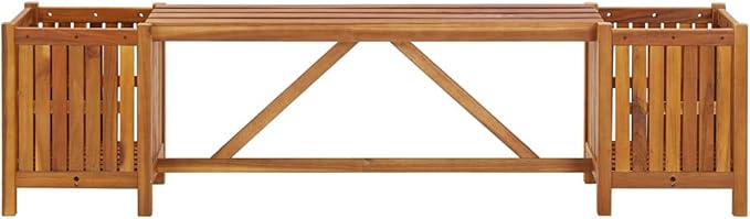 (Fast Delivery) Garden Bench, Outdoor Furniture, Solid Wood, for Porch, Pool, Garden, Lawn, Balcony, Backyard - Photo 3