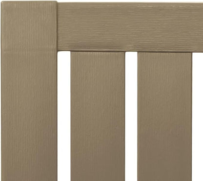 Light Brown Polypropylene Garden Adirondack Chair for Outdoor Patio and Balcony, Durable Weather Resistant Furniture with Classic Design and Comfortable Seating