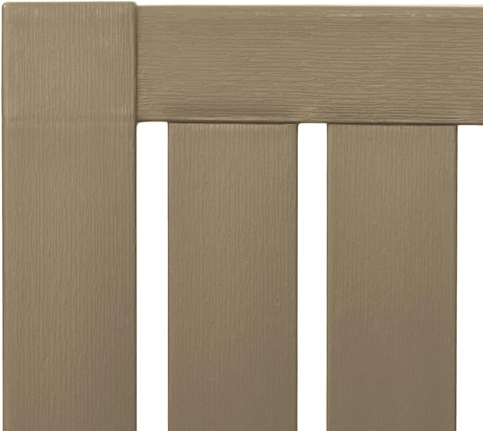 Light Brown Adirondack Chair 33.5" x 24.8" x 36.6" Polypropylene Outdoor Lounge Patio Seating for Garden, Deck and Balcony