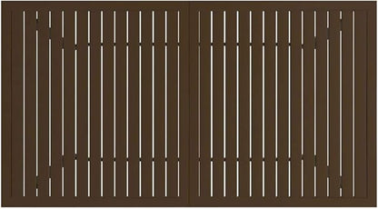 Outdoor Small Table Patio Furniture Outside Table Patio Side Tables Patio Table Brown 55.1"x31.5"x28.3" Steel
