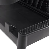Anthracite Adjustable Sun Lounger, UV-Resistant Polypropylene Outdoor Chaise Lounge Chair - Photo 7