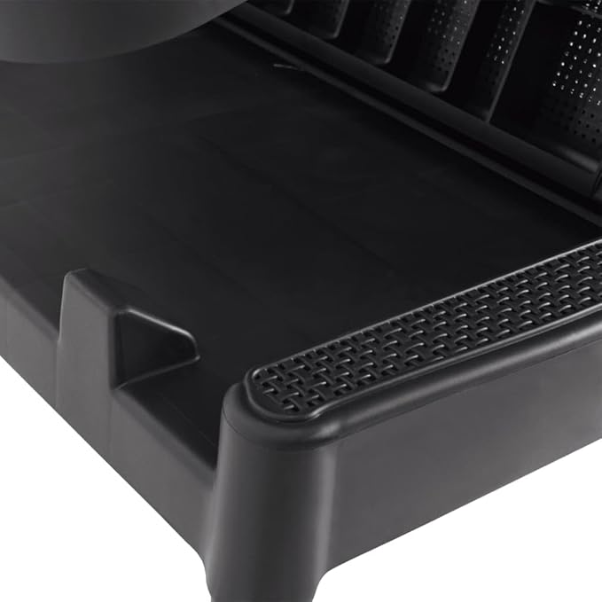 Adjustable Sun Lounger with Cushion, UV-Resistant Polypropylene Outdoor Chaise Lounge for Poolside Garden Patio - Photo 8