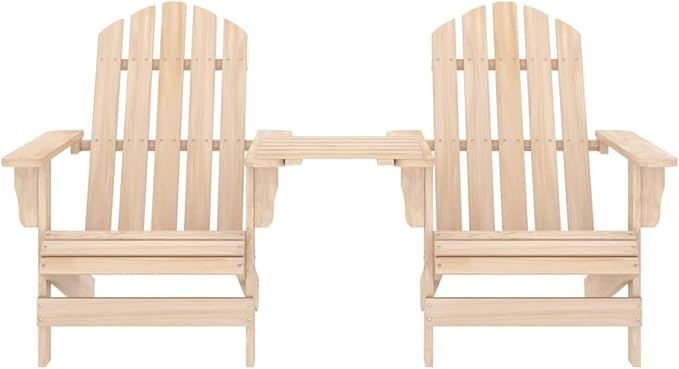 Adirondack Chairs with Tea Table Adirondack Chair Garden Chair Wooden Recliner Chair Adirondack Garden Chair Deck Chair - Photo 3