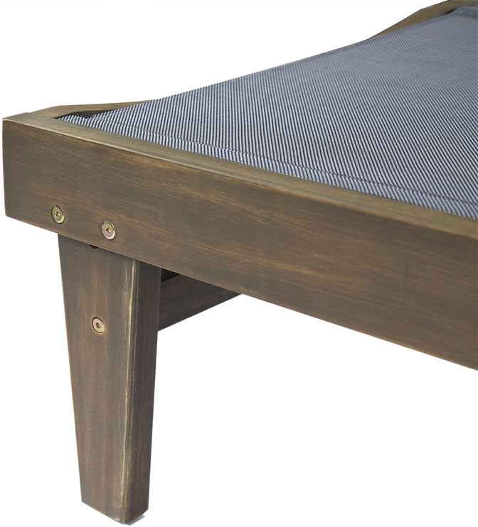 Outdoor Chaise Lounge Chair, Weather-Resistant Reclining Pool Lounger for Patio, Garden, Backyard & Poolside - Photo 7