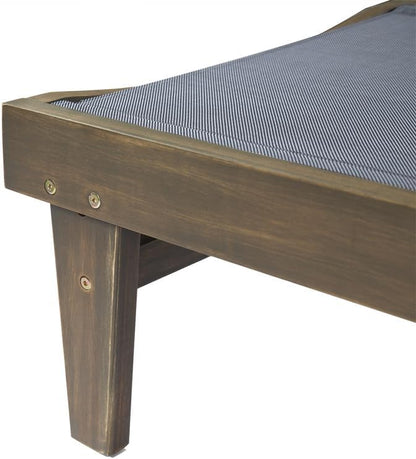 Outdoor Chaise Lounge Chair, Weather-Resistant Reclining Pool Lounger for Patio, Garden, Backyard & Poolside