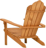 Garden Adirondack Chair in Solid Teak Wood Medium Durable Outdoor Furniture with Smooth Finish for Patio Balcony - Photo 7