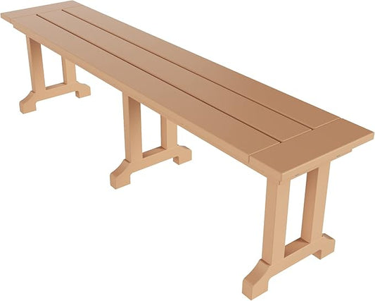 WO WESTIN OUTDOOR HDPE Laguna Trestle 65" Bench,Teak