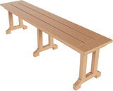 WO WESTIN OUTDOOR HDPE Laguna Trestle 65" Bench,Teak - Photo 7