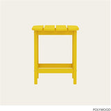 POLYWOOD SBT18LE South Beach 18" Outdoor Side Table, Lemon - Photo 5