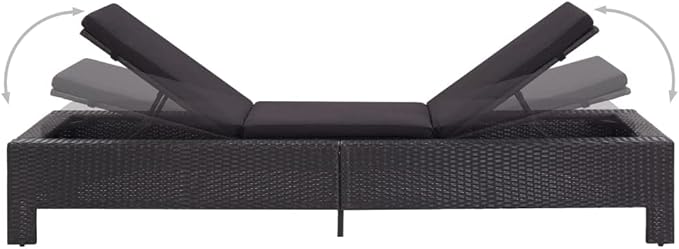 Outdoor Patio Chaise, Sunbathing Chairs, Lounge Chair Adjustable Reclining, Pool Lounger for Poolside, Deck, Backyard - Photo 6