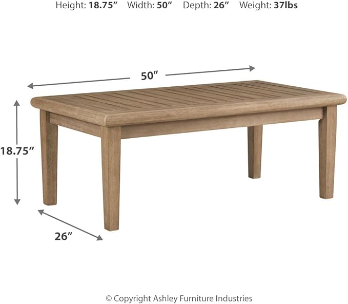Signature Design by Ashley Gerianne Outdoor Coffee Table - Photo 3