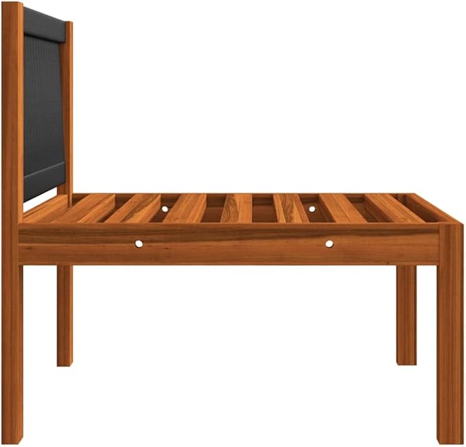 4-Piece Garden Lounge Set with Plush Cushions and Solid Acacia Wood Frame - Photo 6