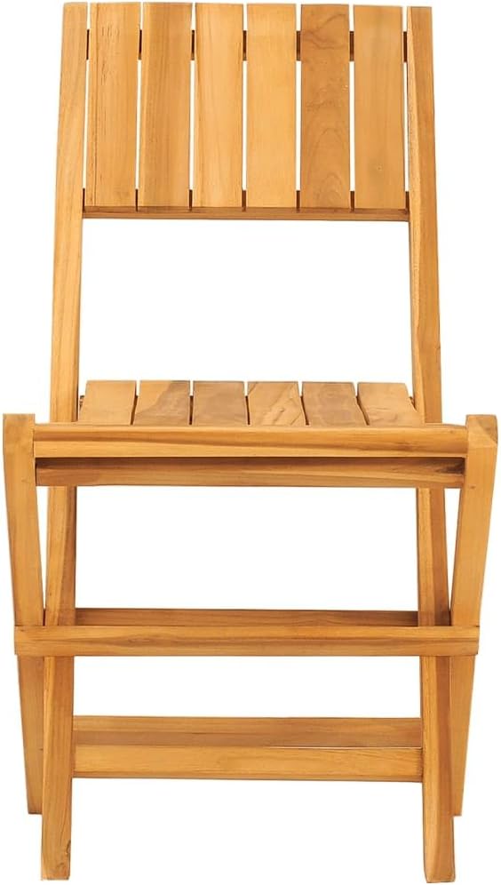 Folding Patio Chairs 2 pcs 18.5"x24"x35.4" Solid Wood Teak Outdoor Chairs Furniture Balcony Furniture Suitable for Gardens, Pools, patios.