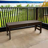 Highwood Lehigh Backless Bench, 4 Feet, Weathered Acorn - Photo 5