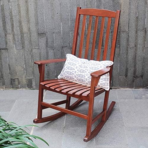 Cambridge Casual Solid Wood Bentley Porch Rocking Chair, Brown