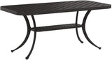 Crosley Furniture Sedona Weather Resistant Cast Aluminum Outdoor Coffee Table for Patio, Deck, Porch, Black - Photo 4