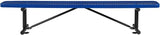 Global Industrial 8'L Heavy Duty Expanded Metal Mesh Flat Bench with Steel Frame, Portable Outdoor Bench - Photo 3