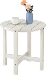 Patio Side Table, Pool Composite Patio Table, HDPE End Tables for Backyard, Pool, Indoor Companion - Photo 5