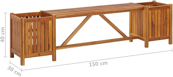 (Fast Delivery) Garden Bench, Outdoor Furniture, Solid Wood, for Porch, Pool, Garden, Lawn, Balcony, Backyard - Photo 2