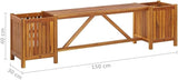 (Fast Delivery) Garden Bench, Outdoor Furniture, Solid Wood, for Porch, Pool, Garden, Lawn, Balcony, Backyard - Photo 2