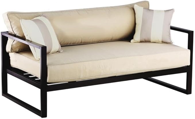 Serta Catalina Modern Outdoor Patio Furniture Collection with Bronze Metal Frame Finish, Upholstered Sofa, Bronze
