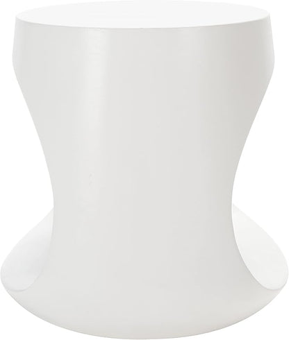 SAFAVIEH Outdoor Collection Vikki Modern Ivory Concrete Accent Table (Fully Assembled) VNN1040B