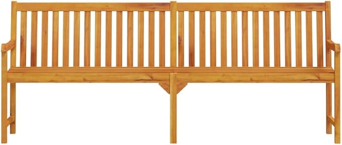 Garden Bench Deck Bench Patio Bench 86.2" Solid Acacia Wood