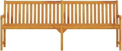 Garden Bench Deck Bench Patio Bench 86.2" Solid Acacia Wood