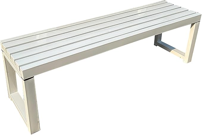 Metal Garden Benches, Garden Benches for Outdoors, Park Benches for Outside, Outdoor Bench, Porch Benches Outdoor, Patio Benches for Outdoors (Color : White, Size : 100CM/39in)