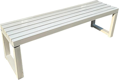 Metal Garden Benches, Garden Benches for Outdoors, Park Benches for Outside, Outdoor Bench, Porch Benches Outdoor, Patio Benches for Outdoors (Color : White, Size : 100CM/39in)