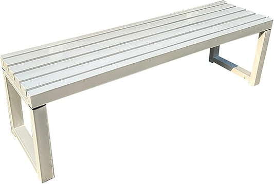 Metal Garden Benches, Garden Benches for Outdoors, Park Benches for Outside, Outdoor Bench, Porch Benches Outdoor, Patio Benches for Outdoors (Color : White, Size : 100CM/39in)