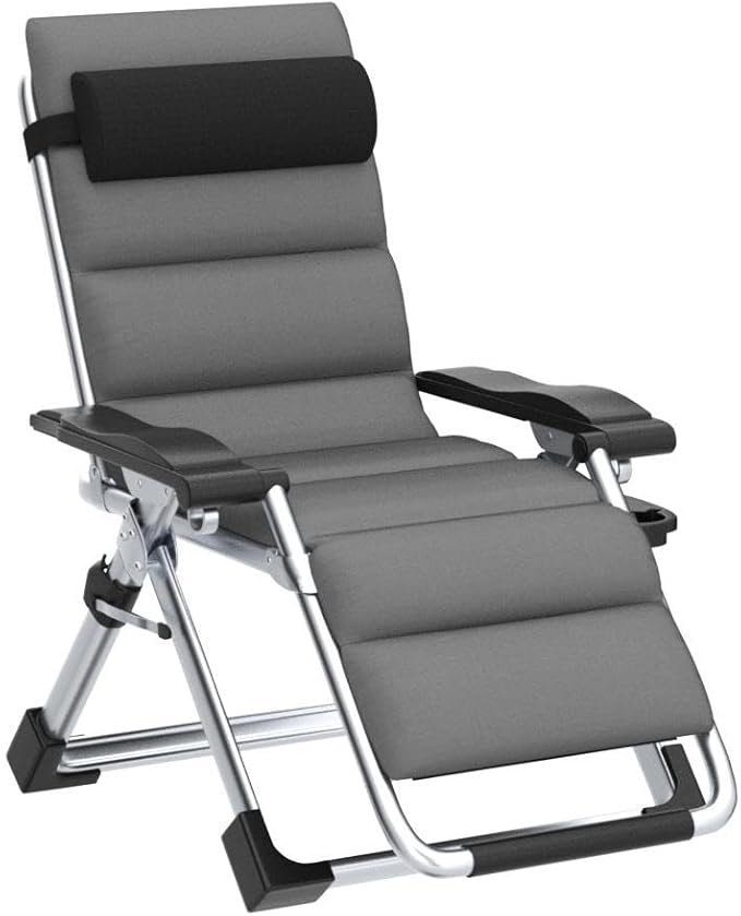 Slsy Zero Gravity Chair, Reclining Lounge Chair with Removable Cushion & Tray for Indoor and Outdoor, Patio Recliner Folding Reclining Chair
