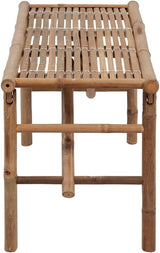 Garden Bench Deck Bench Folding Patio Bench with Cushion 46.5'' Bamboo - Photo 5