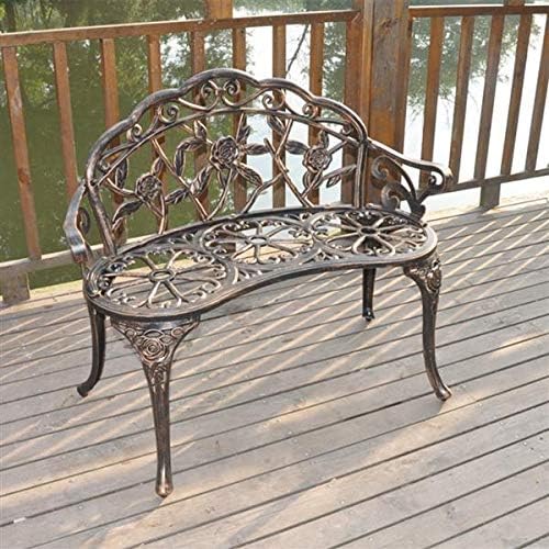 38" Outside Bench Seats Chair Patio Outdoor Garden Bench,Patio Park Bench, Front Porch Bench, Patio Porch Chair Furniture for Porch,Backyard,Lawn,Outdoor Bench for Outside Patio Porch Chair Loveseat
