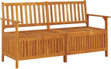 Storage Bench, Multifunctional Wooden Outdoor Storage Bench, Padded Upholstered Seat for Patio, Garden, Patio, Lawn - Photo 1