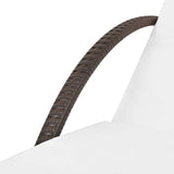 25x76in Adjustable PE Rattan Sun Lounger with Cushion - Photo 7