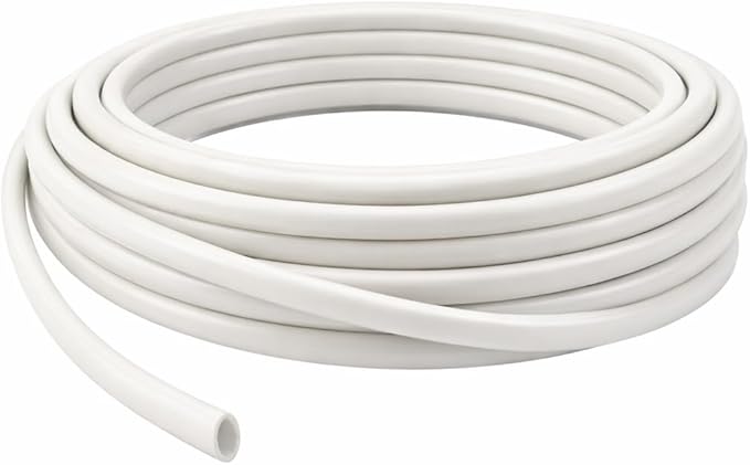 25' White Oval Vinyl Cord Spline Strapping Plastic Mid Century Retro to Repair Patio Furniture Beach Chair