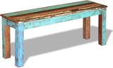 Vintage Solid Reclaimed Wood Garden Bench for Indoor and Outdoor Use - Photo 7