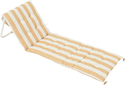 Sunnylife Foldable Outdoor Chair — Reclining Beach Chair for Adults with Carry Bag, Adjustable Backrest, Water-Resistant Canvas, 220 lbs | Mango Bay