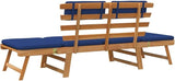 Patio Bench with Cushions, Bench with Backrest, Garden Bench, Park Bench for Patio, Garden, Yard, Lawn - Photo 9