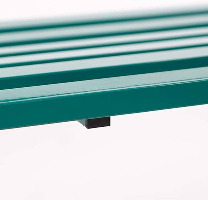 Wind & Weather Teal Iron Butterfly Garden Bench 4-Feet Wide by 2.75-Feet High by 1.75-Feet Deep Sturdy, Powder-Coated Bench for All Seasons, Adds Pop of Gorgeous Color to Your Garden