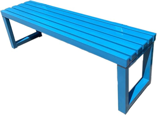 Outdoor Metal Garden Bench - Weatherproof Cast Iron with Sturdy Iron Frame for Patio and Park Use