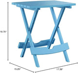 Adams Manufacturing 8500-21-3700 Plastic Quik-Fold® Side Table, Pool Blue - Photo 3