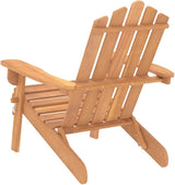 Solid Acacia Wood Adirondack Chair Outdoor Patio Furniture Foldable Lounge Chair for Garden Beach Poolside Relaxation - Photo 6