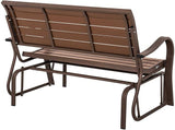 LIFETIME 60290 Wood Alternative Glider Bench, Mocha Brown - Photo 4