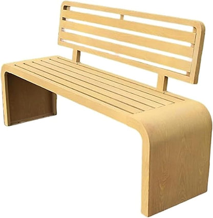 Metal Garden Benches for Outdoors, Multiperson Outdoor Benches Weatherproof, Slatted Design with Backrest for Garden, Balcony, Porch, Park(Yellow,180x40x80 cm/71x16x31 in)