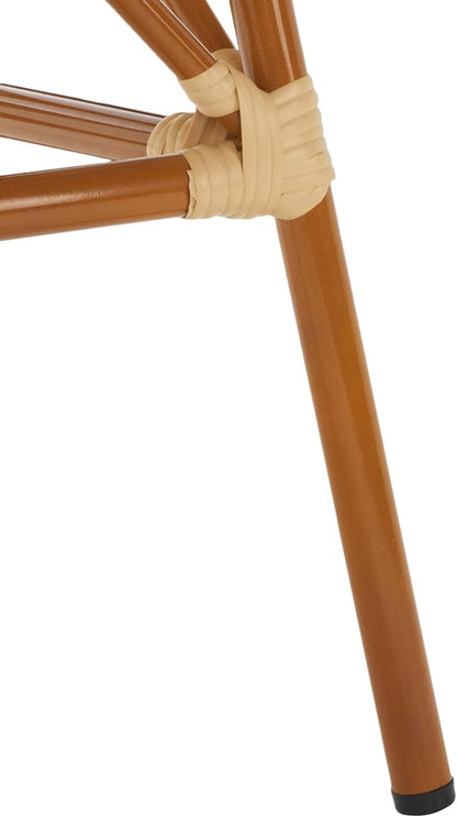 SAFAVIEH Outdoor Collection California Natural Bistro Table (Fully Assembled)